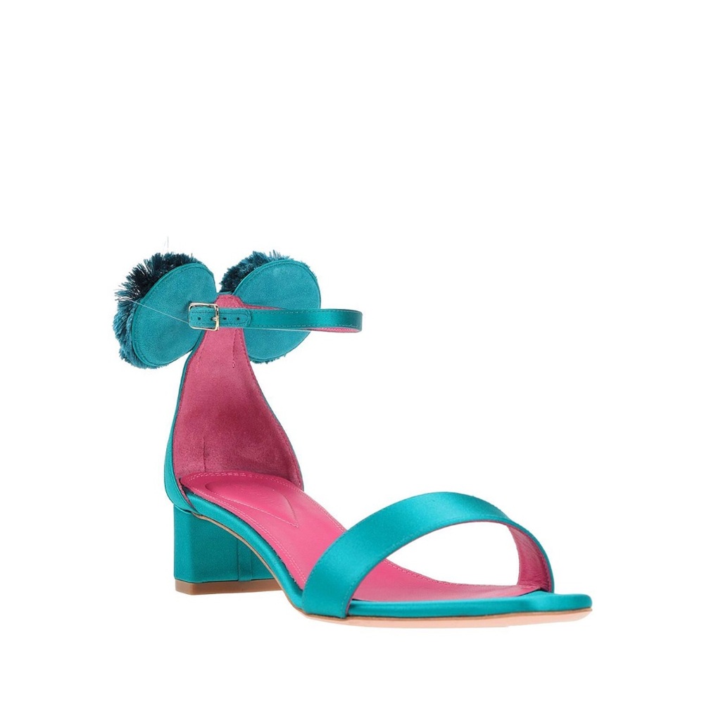 Oscar Tiye Minnie Mouse Sandals in Deep Jade Disney